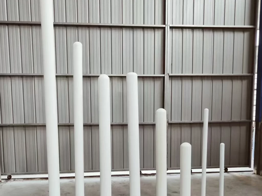 Ceramic fiber filter tubes in all standard sizes from 60 to 150 mm diameter